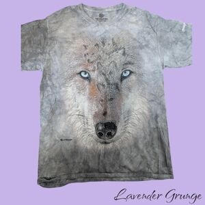 Vintage Canadian Rockies Grey Wolf T-Shirt - US L